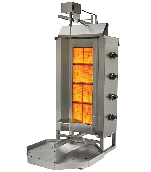 Eurodib Vertical 4 Gas Burner Shawarma Machine VGB4