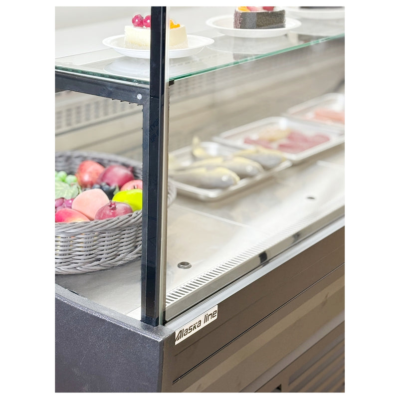 78'' Alaska-Line Square Deli and Meat Display Cooler with Storage HIT-817