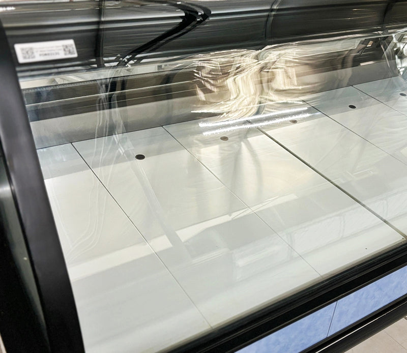 Pro-Kold Curved Glass 79" Refrigerated Fresh Meat Display Case Used FOR02131