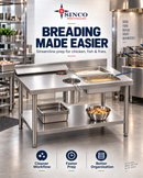 Breading Station With 2 Round, 2 Rectangle Compartment With 2 Baskets BTS-60