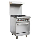 24'' CHEF 4 Burner Range with Oven RGR-24