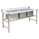 Three Compartment 18''x18'' Sink S-72-3C