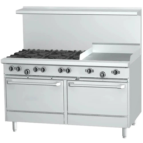 EFI 60″ Natural Gas Range With 6 Burners & 24″ Griddle RCTRS-24G-6B-N