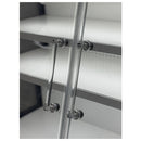 Alaska-Line 101'' Glass Door Merchandiser Cooler 4 Swing Doors 30 Cu.Ft. Capacity – HIT-603