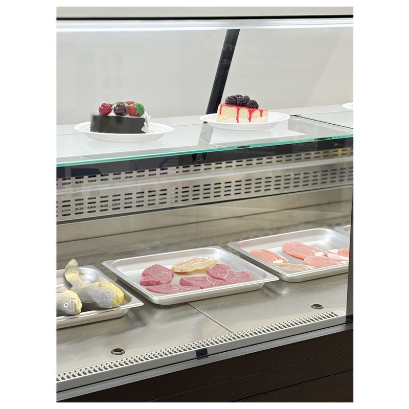 78'' Alaska-Line Square Deli and Meat Display Cooler with Storage HIT-817