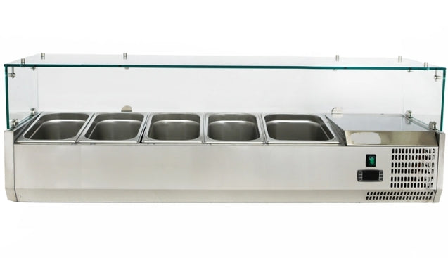 71'' CHEF Refrigerated Countertop Topping Rail ESL3888