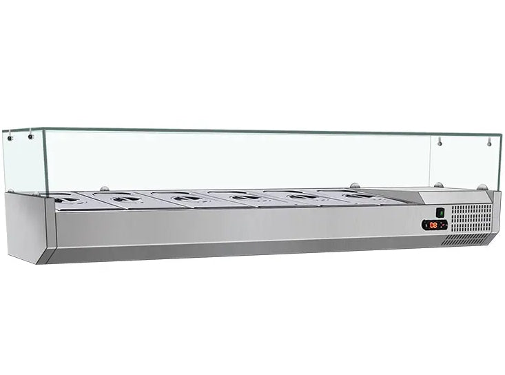 60" CHEF Refrigerated Countertop Topping Rail VRXH-1500/380