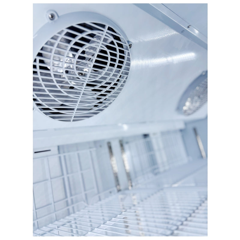 53" Alaska Line Double Glass Door Freezer with Black Frame HIT-800
