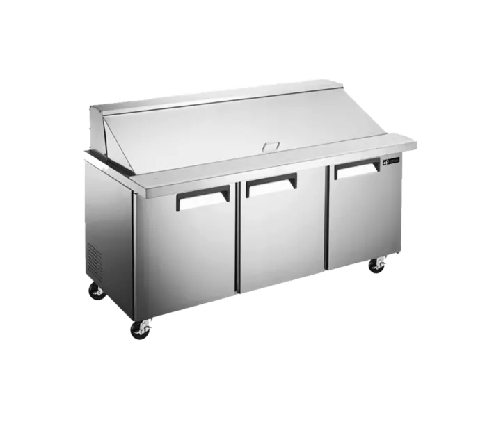 EFI 72.7" Mega Top Refrigerated Prep Table with Three Doors CMDR3-72VC