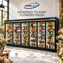 EuroCold Flower Cooler, Remote or Self Contain - From 3 Door To 10 Door Options