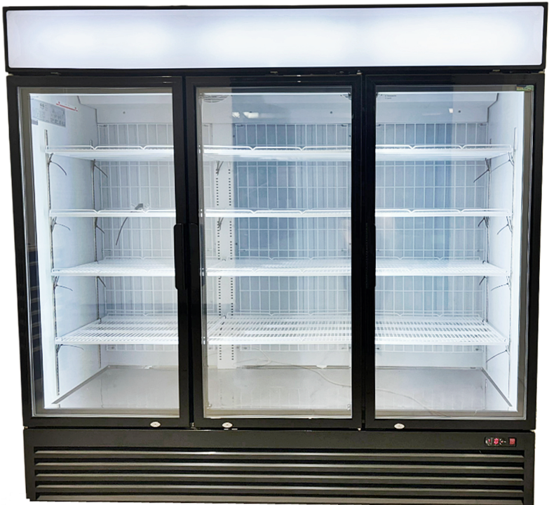 78'' Alaska-Line Three Door Glass Freezer 54 Cu.Ft. HIT-807