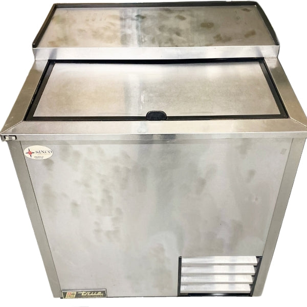 True Solid Slide Lid Stainless Steel Used FOR02014