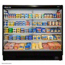 Alaska-Line 76'' Open Air Merchandise Display Cooler w/ Curtain 31.7 Cu.Ft. HIT-23
