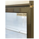 Alaska Line 53" Double Glass Door Freezer 49.4 Cu.Ft. Capacity with Black Frame HIT-800