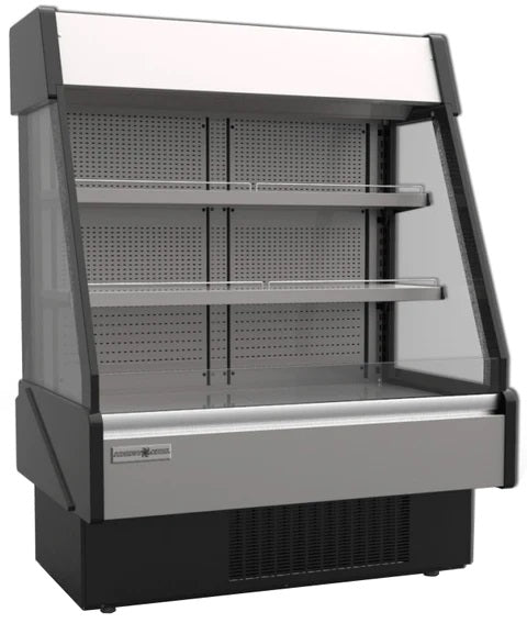 61'' Hydra Kool Floor Model Open Cooler with Rear Doors & Shutter 19.8 Cu.Ft -  KGL-RM-60-S