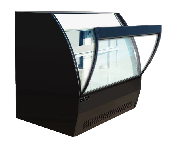 EFI 48'' Deli Refrigerated Display Cases - Front Open Curved Glass CDC-1200B-F