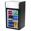 CHEF 13'' Countertop Glass Door Mini Display Beverage Cooler 21L Capacity, SC21B