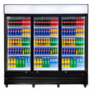 Alaska-Line 78'' Three Glass Door Cooler 62 Cu.Ft. HIT-806