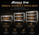 Alaska-Line 73'' Electric with Steam Injection Bakery Three Deck Oven HIT-441