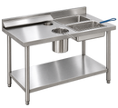 Breading Station With 2 Round, 2 Rectangle Compartment With 2 Baskets BTS-60