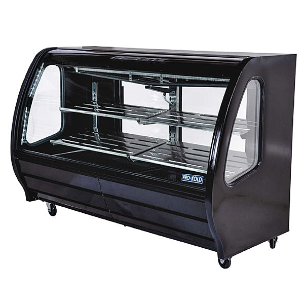 74'' Pro-Kold Deli Case Black 28 Cu.Ft - DDC-80B