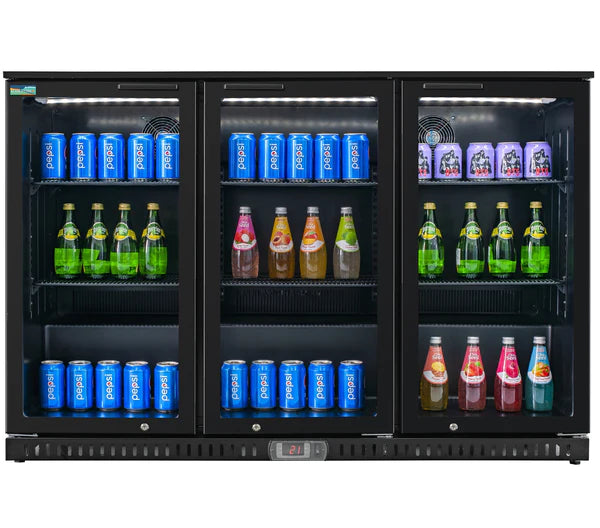 53'' Alaska-Line Back Bar Three Door Cooler Sliding Door HIT-24S