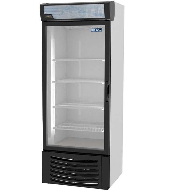 30" Pro-Kold Single Glass Door Freezer 16 Cu.Ft., DURF-16W