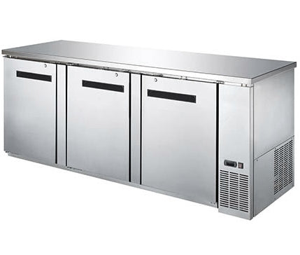 90″ EFI Triple Door Stainless Back Bar Refrigerator CBBSDR3-90CC