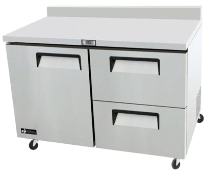 EFI 48″ Worktop Freezer With 1 Door & 2 Drawers FWDW2-48VC