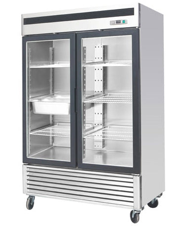 54″ EFI 2 Door Glass Reach in Freezer 44.8 Cu.Ft., F2-54GDSVC