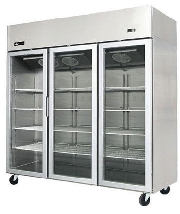 78" EFI 3 Door Glass Reach In Freezer 67 Cu.Ft. F3-78GDSVC