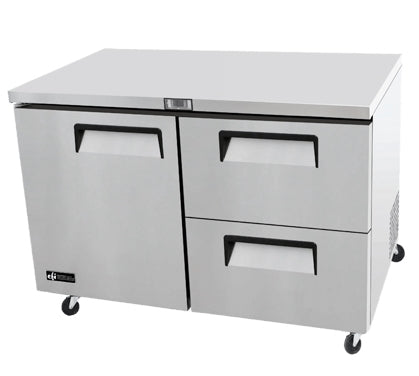 EFI  48″ Undercounter Freezer With 1 Door & 2 Drawers FUDW2-48VC