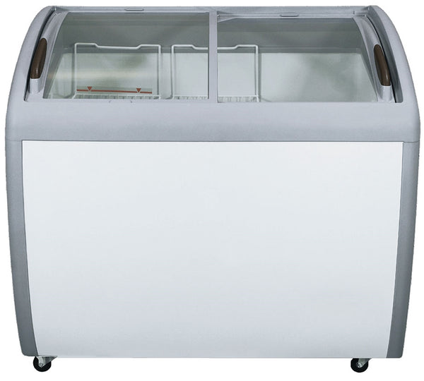 EFI 39″ Curved Glass Top Ice Cream Freezer 9.2 Cu.Ft., FCCG-39