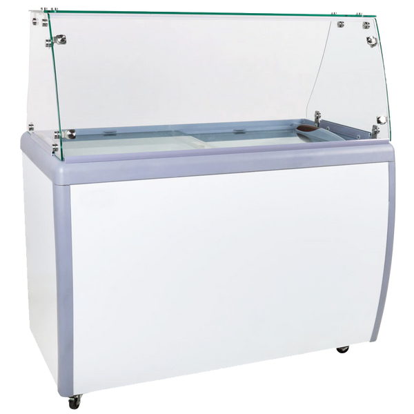 EFI 50'' Ice Cream Dipping Cabinet with Sneeze Guard FICD-50