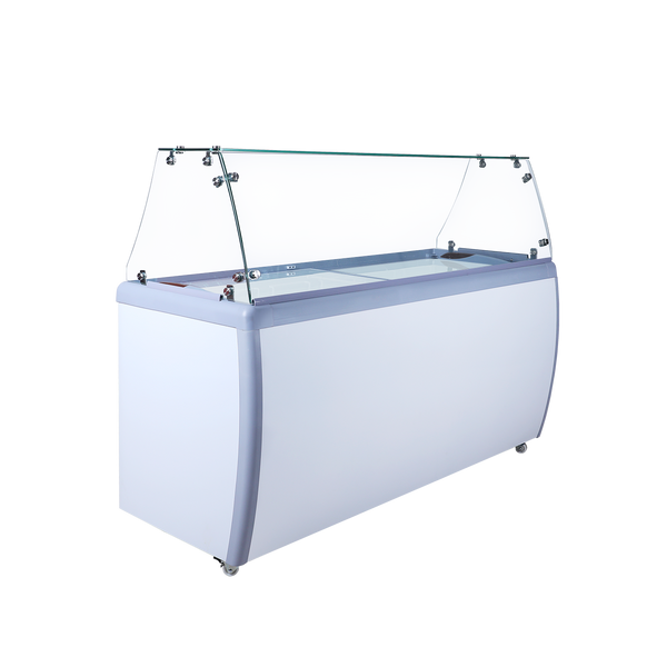 EFI 60'' Ice Cream Dipping Cabinet with Sneeze Guard FICD-60