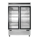 EFI 54" Bottom-Mount Glass 2-Door Merchandiser Freezer - 43.8 Cu. Ft. FI2-54GDSVC
