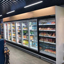 EuroCold 154" Five Glass Doors Cooler Remote GDCDR-90-5D