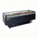 Alaska Line 96'' Dual Temperature Open Display Island Freezer, Cooler HIT-606