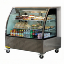 48'' CHEF Stainless Steel Curved Display Cooler 18 Cu.Ft - STD-4832-S