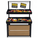 47" Vegetable Rack Single Side Black Tray HD-VRSE-03