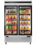 EFI 54" Bottom-Mount Glass 2-Door Merchandiser Freezer - 43.8 Cu. Ft. FI2-54GDSVC