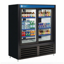 QBD 39.5" Double Glass Slide Door Cooler Pass Thru CD3354CPT-HC