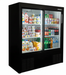 Habco ESM14SL54HC 47" 6-Shelf Double Sliding Door Merchandising Refrigerator