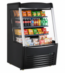 Omcan 33″ Grab-and-Go Open Refrigerated Self-Serve Display Case with 13.77 cu.ft. Capacity – Black 47514