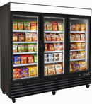 Kool-It 81" Triple Glass Door Display Freezer - 72 Cu. Ft. KGF-72DV