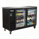 Ikon 61.1" Two Glass Door Bar Cooler - 16 Cubic Feet IBB-61-2G-24