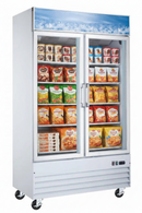 Omcan 49'' 2 Door Glass Door Freezer with 29 Cu.Ft. 50031