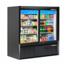 Habco 47" Wide 48" High 2 Sliding Door Glass Refrigerator Merchandiser ESM14SL48HC