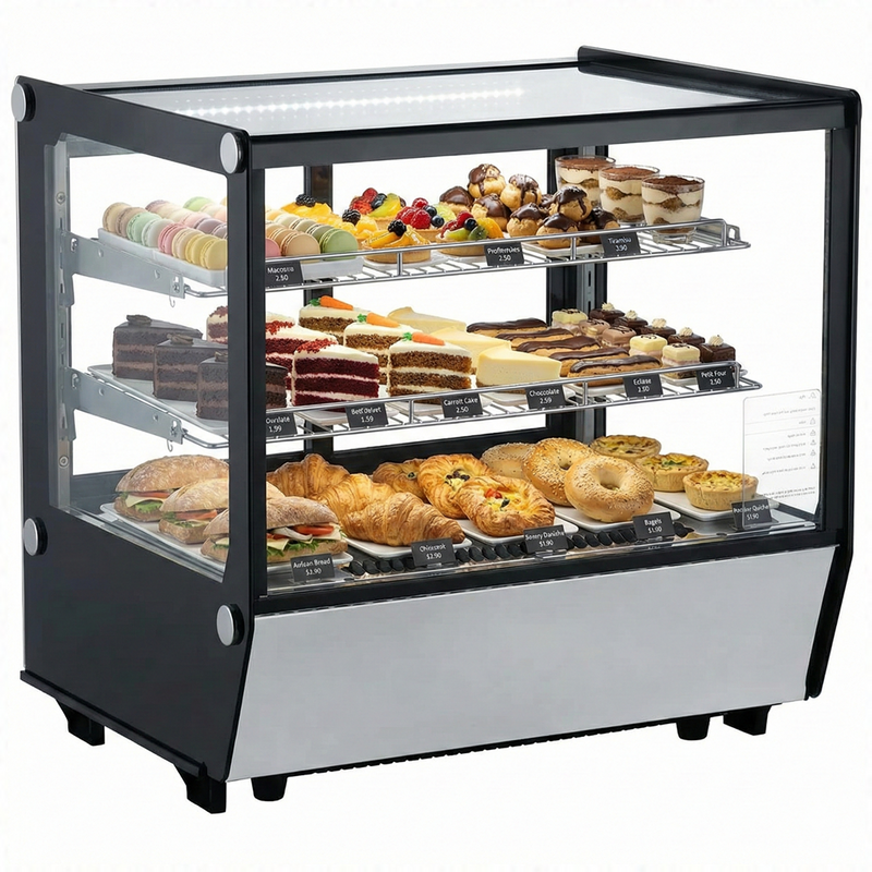 36'' CHEF Refrigerated Countertop Display Case Rectangle - LISA-90R