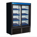 QBD 36" Double Glass Slide Door Cooler CD3356SSL-HC